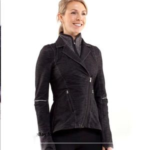 Lululemon Ride-On Blazer, Black/fossil jacket, size 4